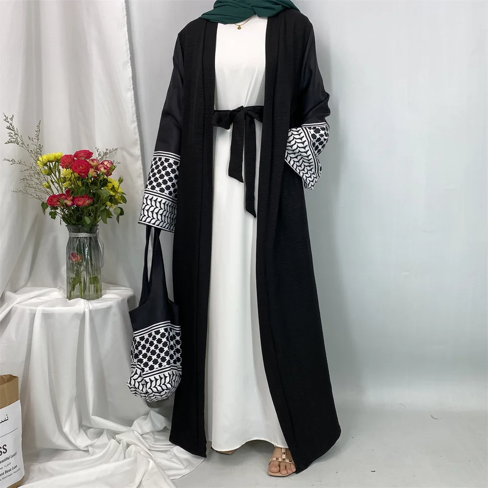 Women Bags Dubai - Muslim Long Dress Women Open Abayas