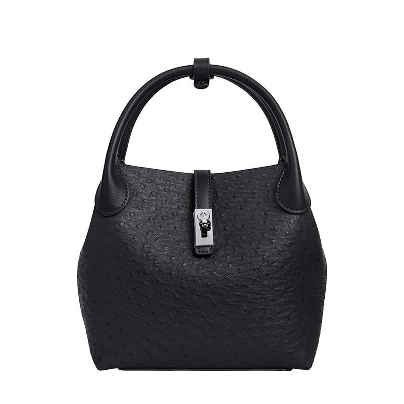 Women Bags Discount - 2026 New Elegant Black Leather Bucket