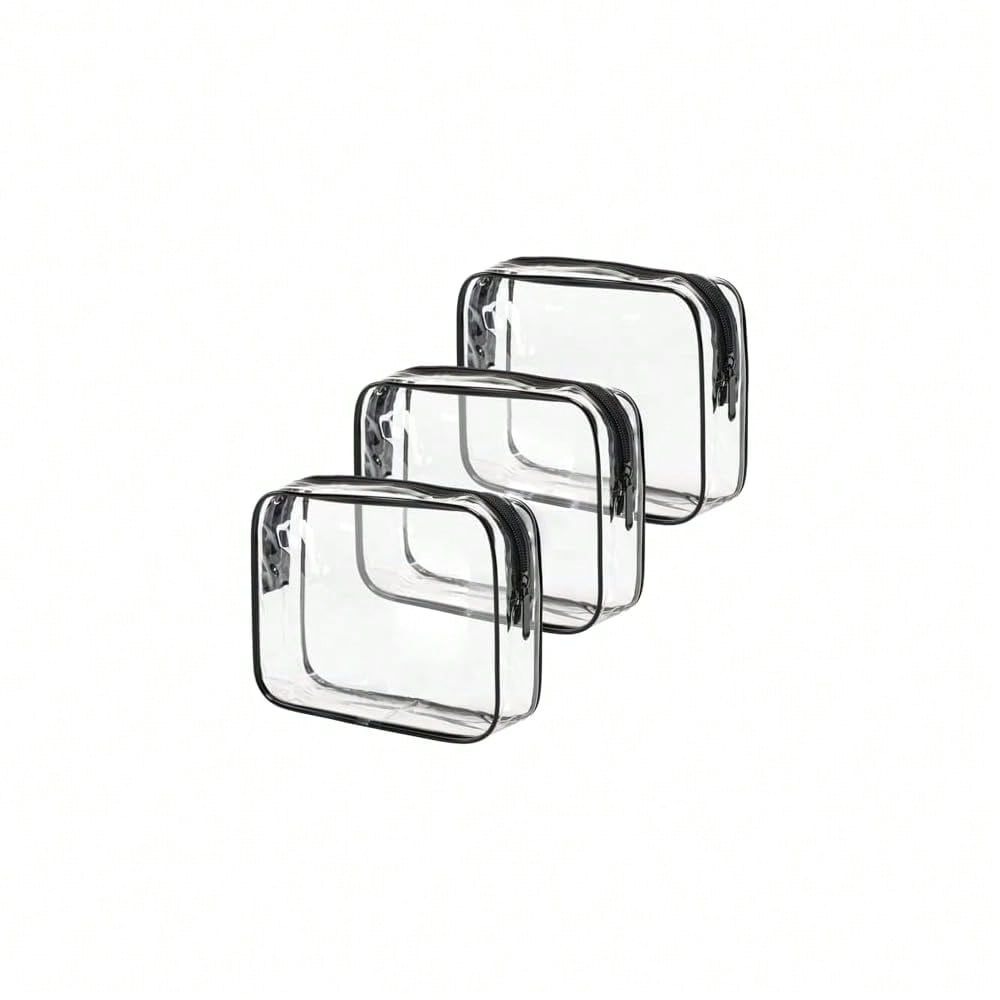 Women Bags For Airport - TSA Approved Toiletry Bag, 3 Pcs