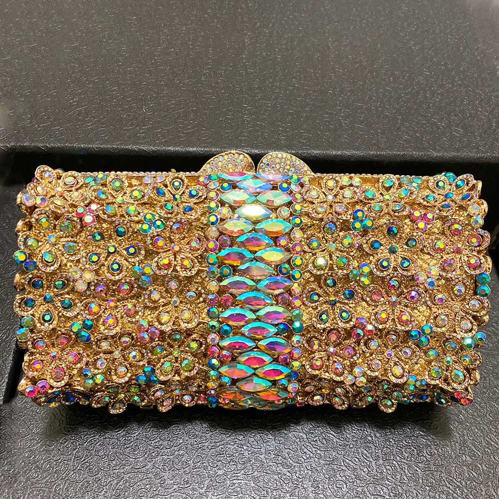AB Rhinestone Evening Clutches – обзор и цена Women Bags Gold