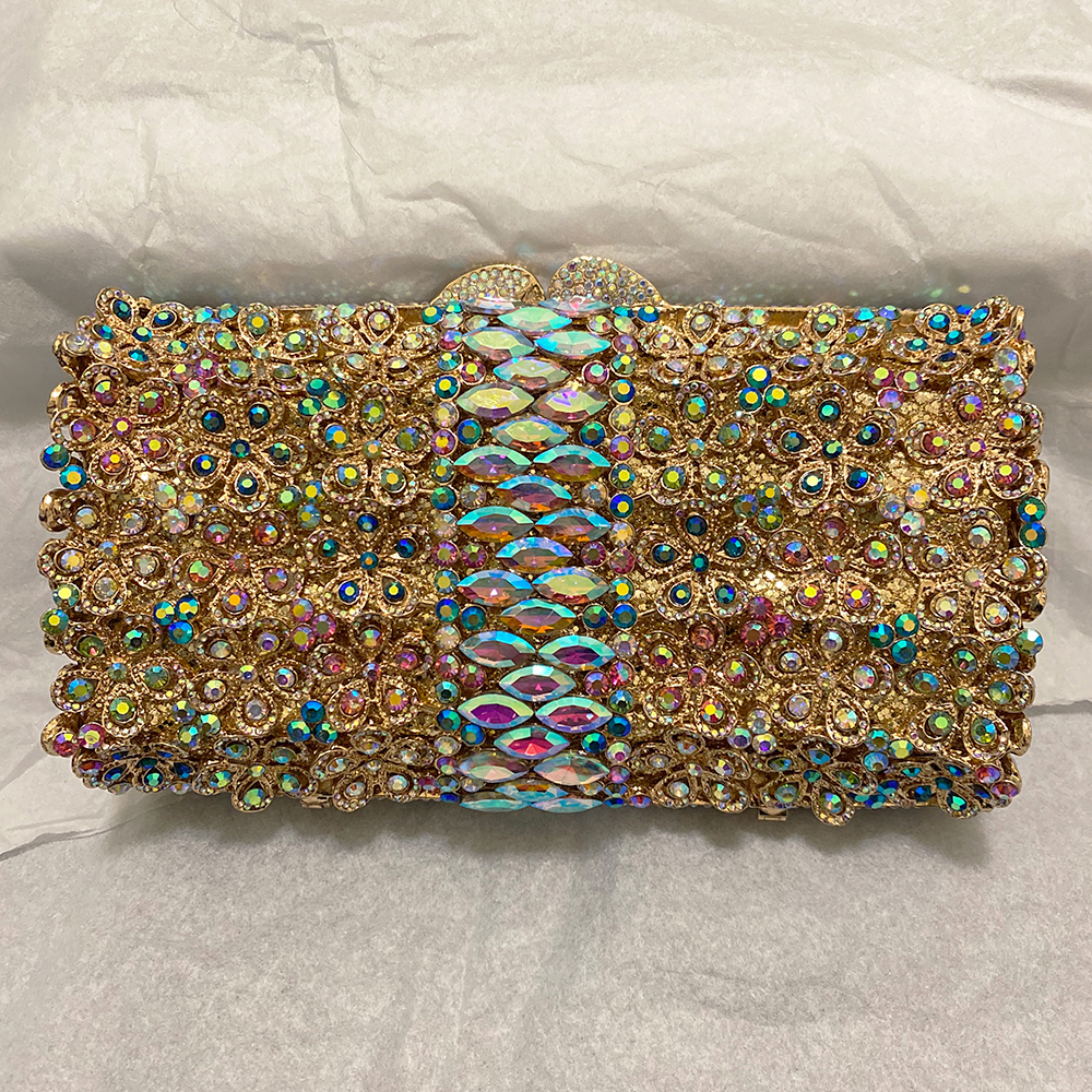 AB Rhinestone Evening Clutches – обзор и цена Women Bags Gold