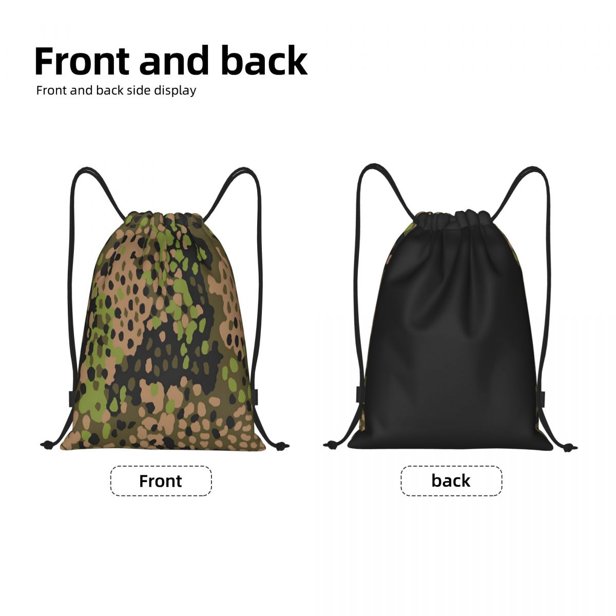 Custom WW2 Camo Drawstring Bac – обзор и цена Women Bags Germany