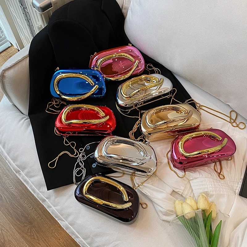 Gold Closure Box Clutch Bag wo – обзор и цена Women Bags Gold