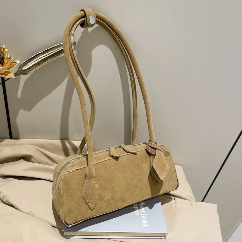 Faux Suede Zipper Solid Color  – обзор и цена Women Bags Discount