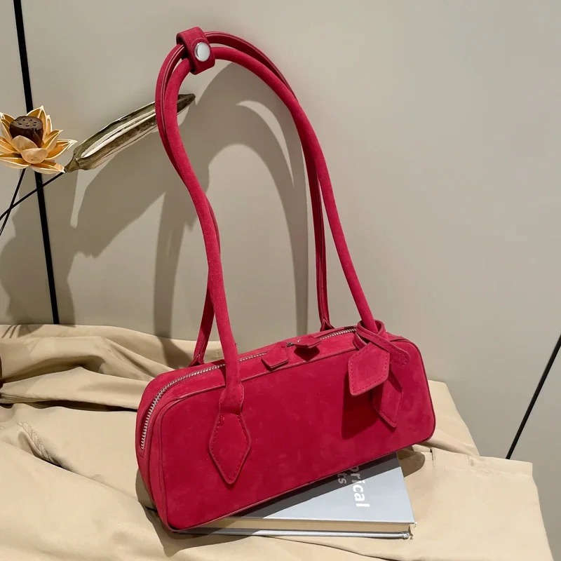 Faux Suede Zipper Solid Color  – обзор и цена Women Bags Discount