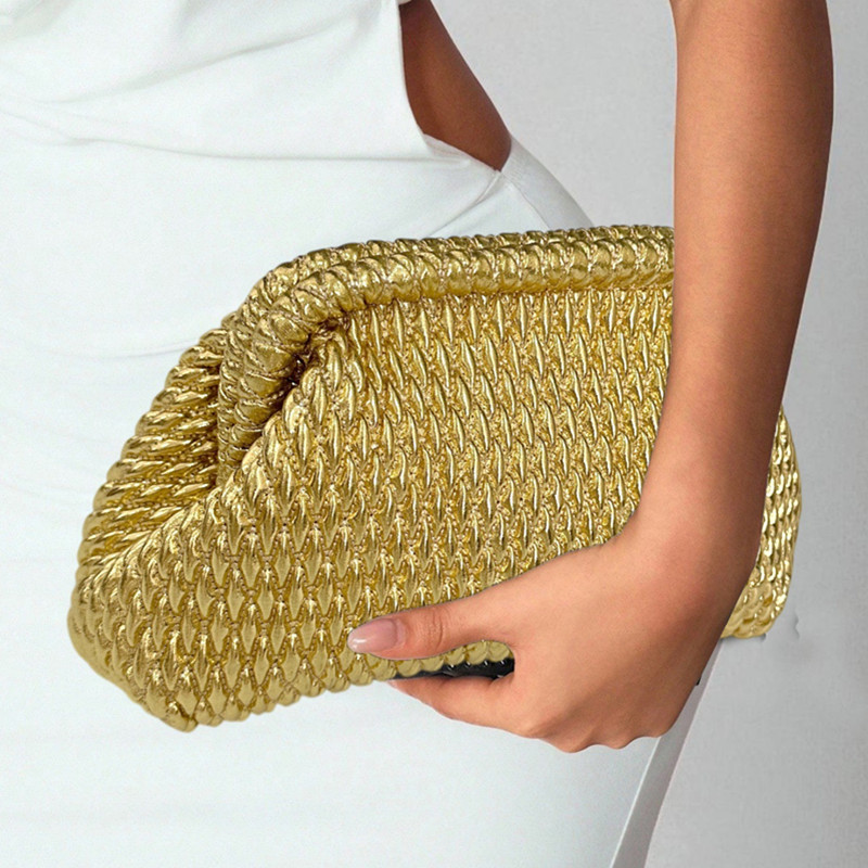 2026 Luxury Handwoven Gold Rop – обзор и цена Women Bags Gold