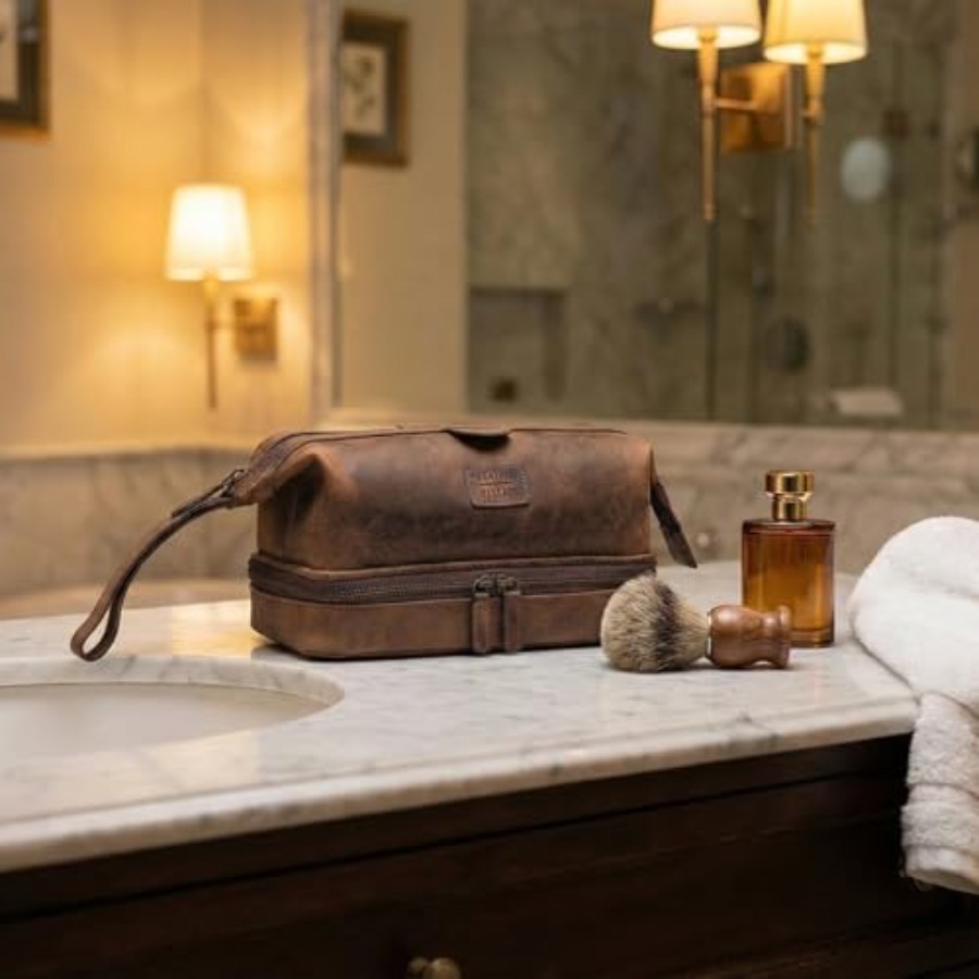 Genuine Leather Dopp Kit Large – обзор и цена Women Bags Large