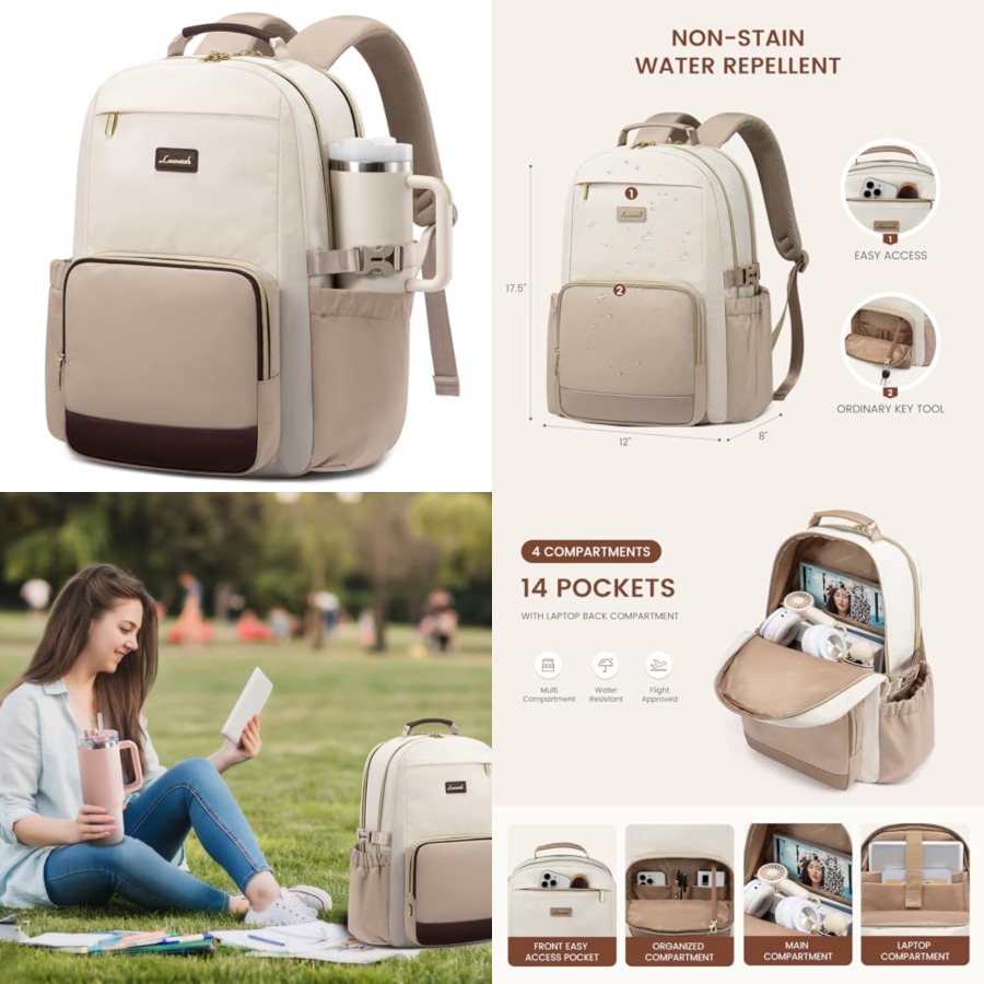 Laptop Backpack for Women with – обзор и цена Women Bags Large