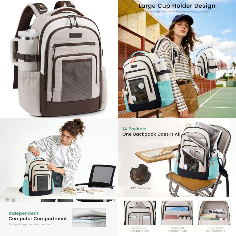 Laptop Backpack for Women with – обзор и цена Women Bags Large