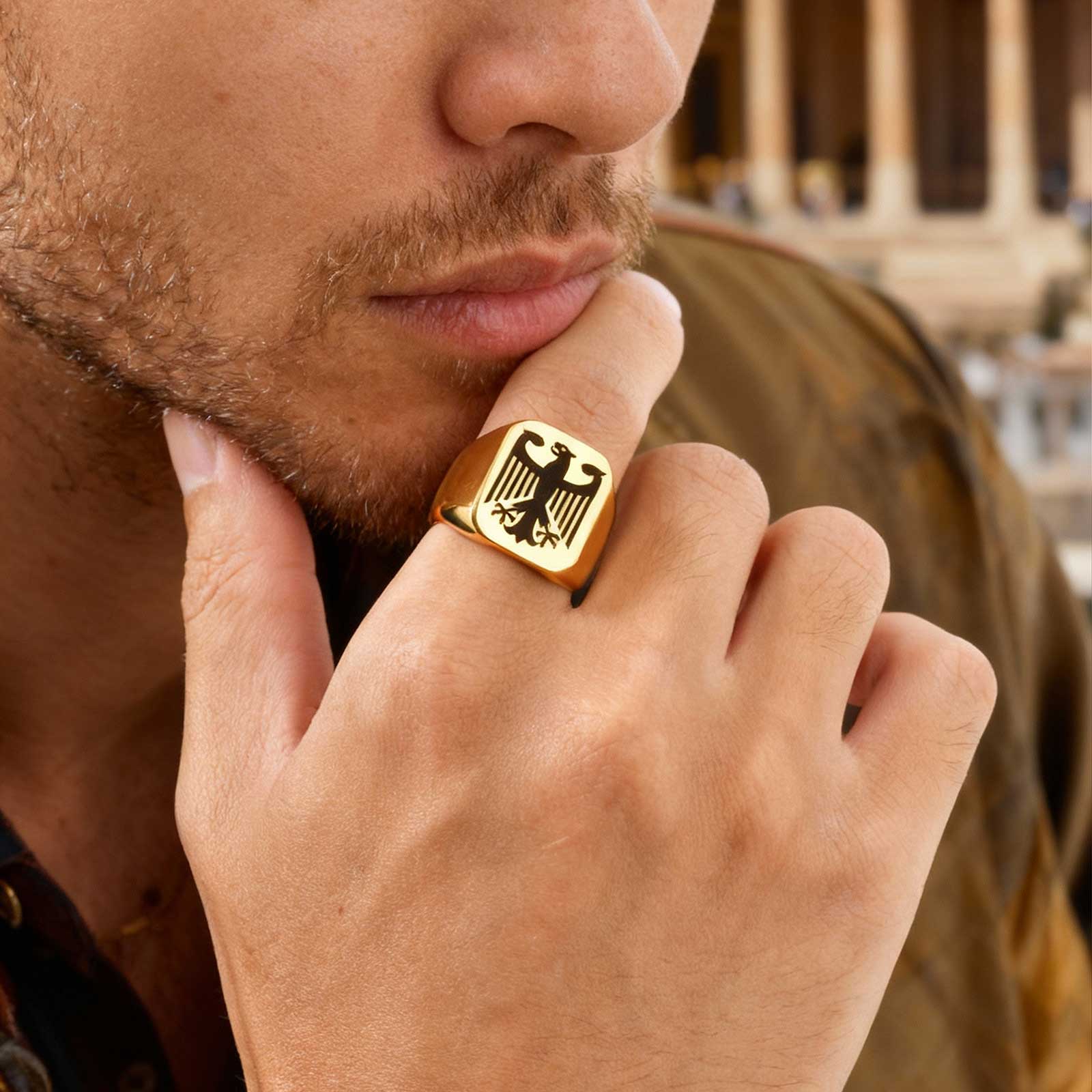 Custom Flying Hawk Eagle Ring  – обзор и цена Women Bags Discount