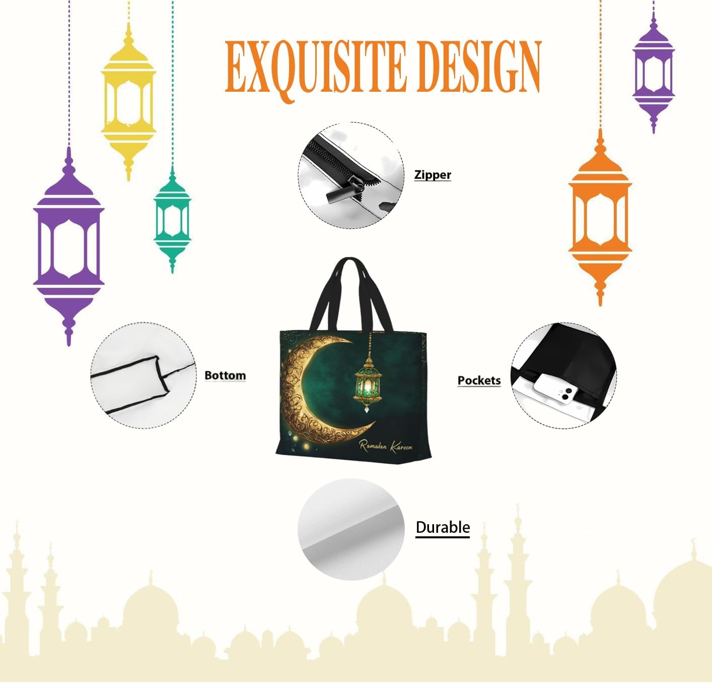 Ramadan Tote Bag Women Eid Mub – обзор и цена Women Bags For Eid