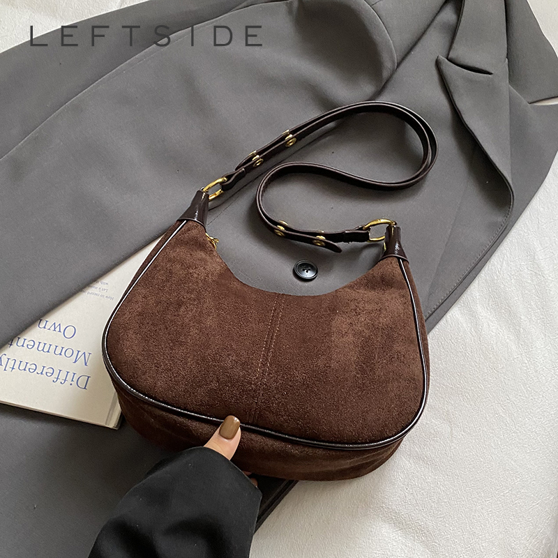 LEFTSIDE Women Small Suede Sho – обзор и цена Women Bags Trend 2025