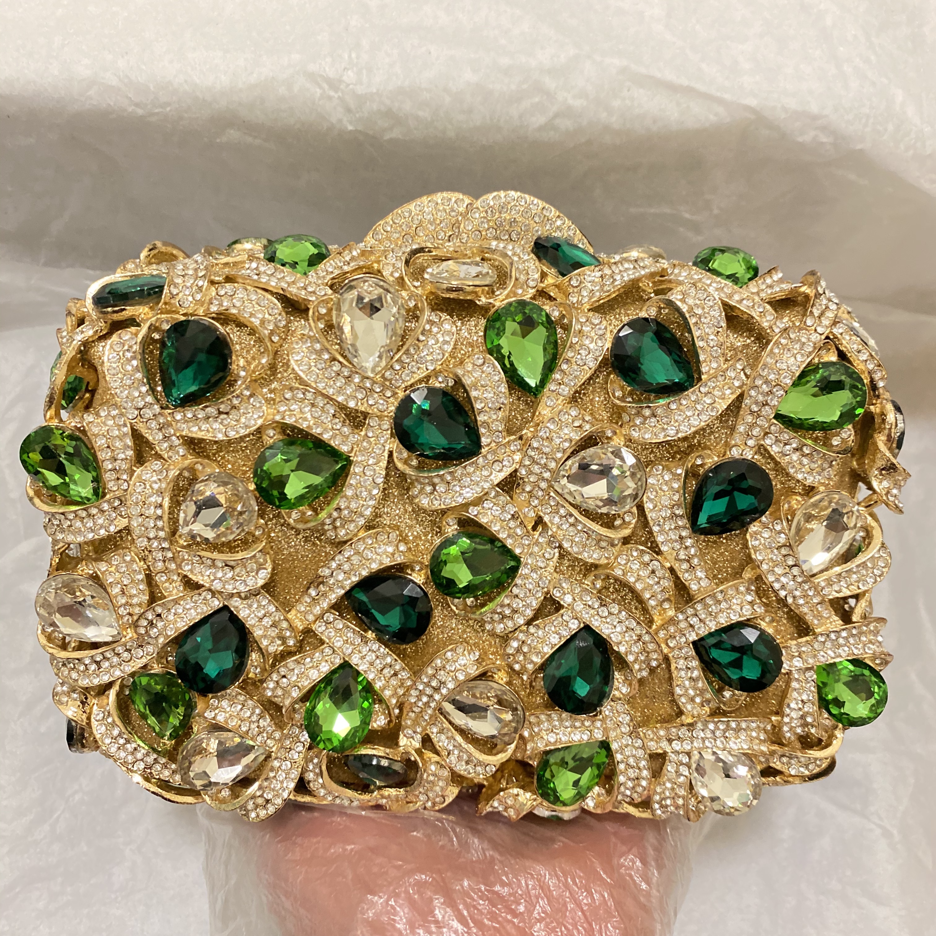 Large AB Rhinestone Crystal Cl – обзор и цена Women Bags Gold