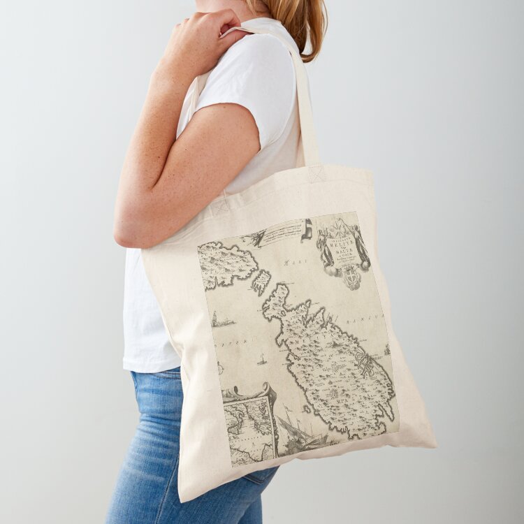 Vintage Malta Map (1698) Tote  – обзор и цена Women Bags Malta