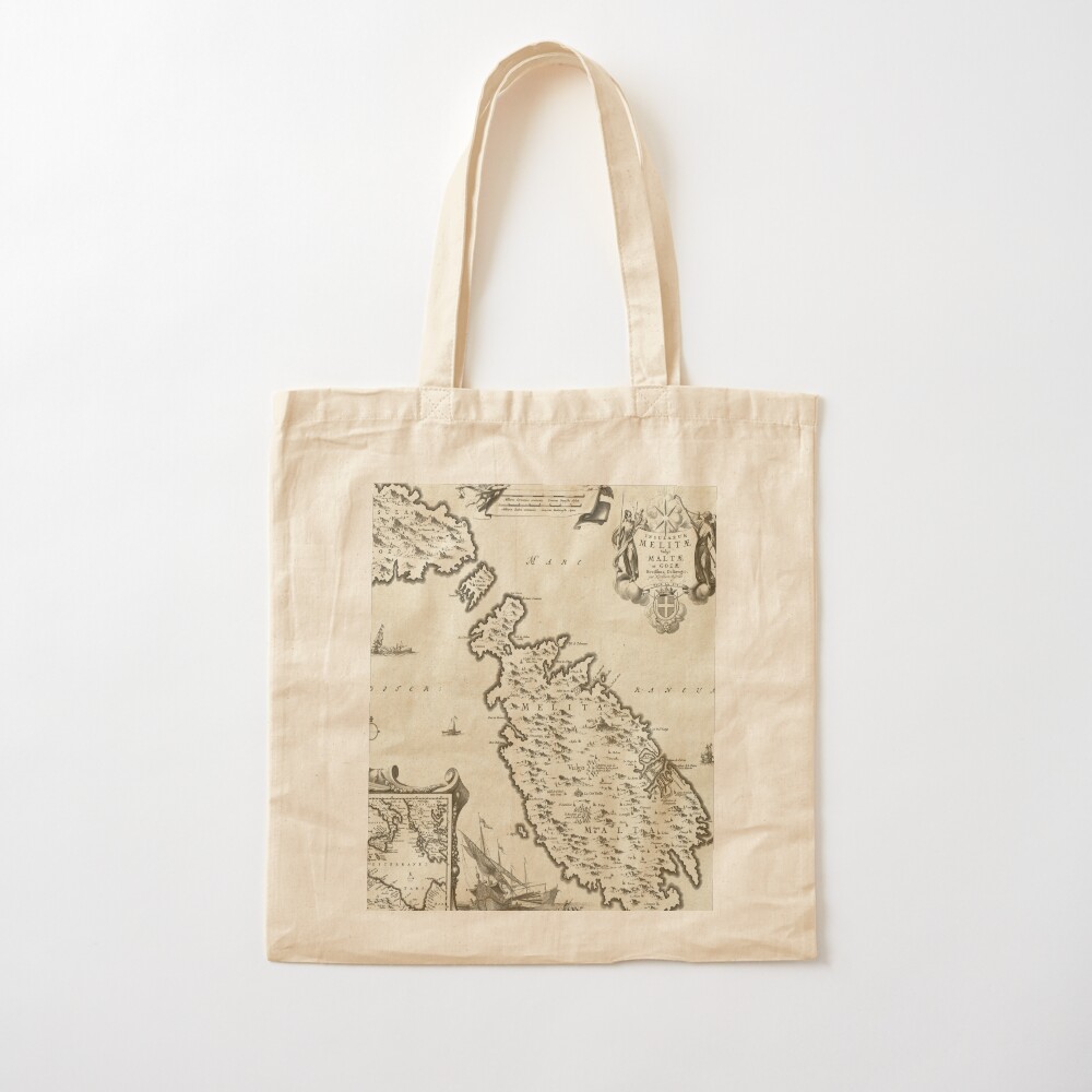 Vintage Malta Map (1698) Tote  – обзор и цена Women Bags Malta