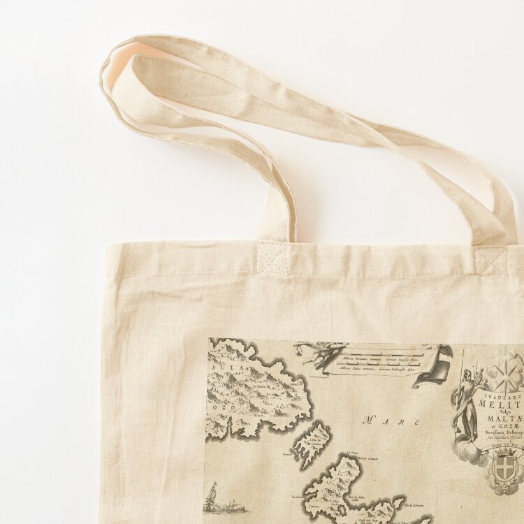 Vintage Malta Map (1698) Tote  – обзор и цена Women Bags Malta
