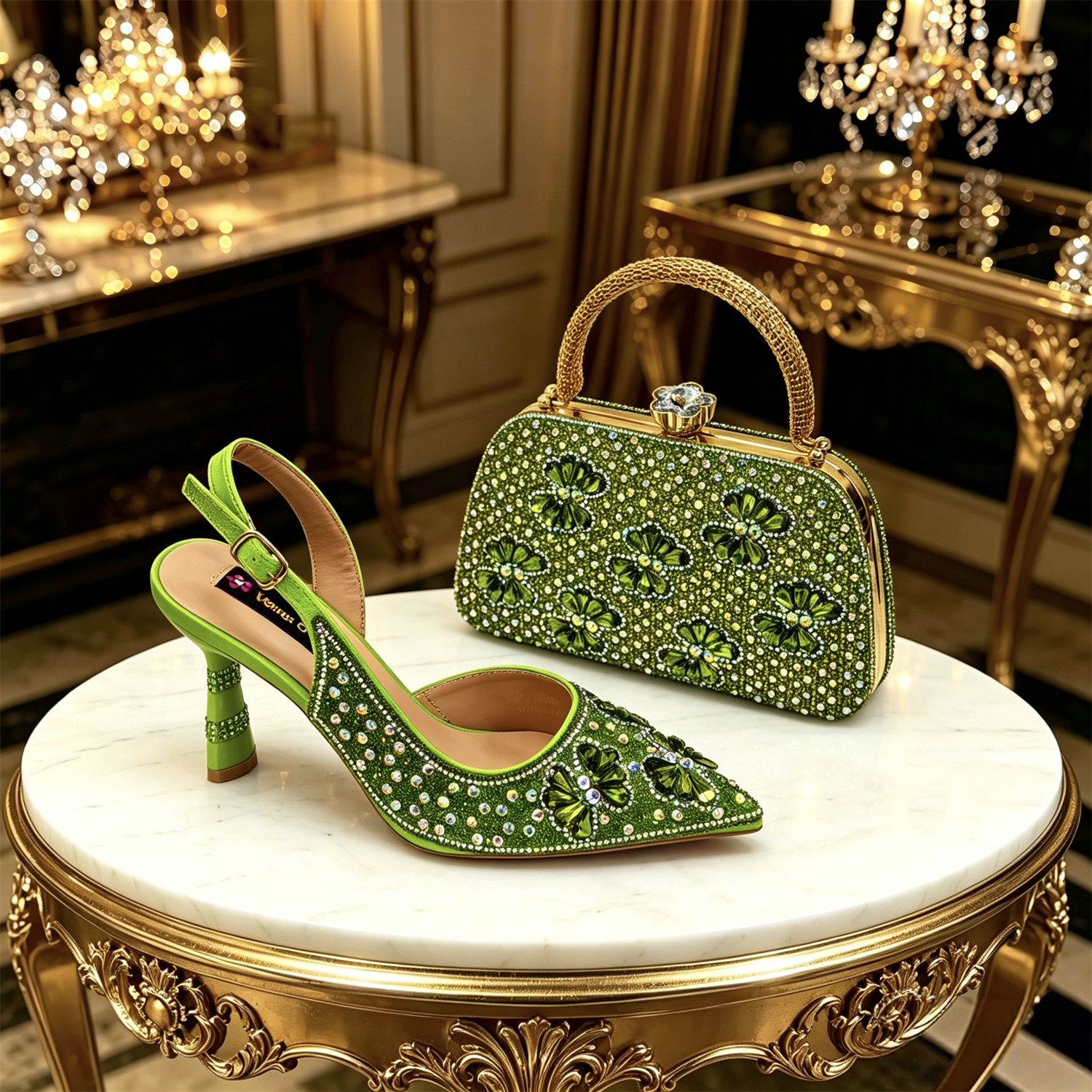 Venus Chan Gold Pointed Toe Rh – обзор и цена Women Bags Gold