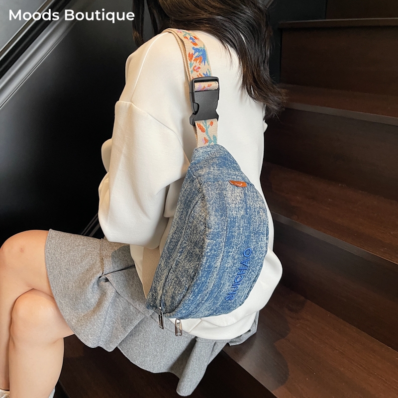 Denim Blue Chest Bags For Wome – обзор и цена Women Bags Trend 2025